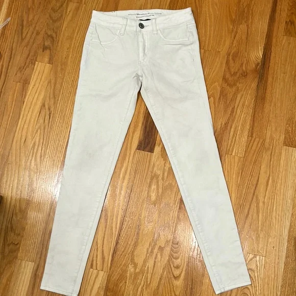 American Eagle Outfitters Jeans Women’s Size 2 Reg Off white Jeggings Stretch - Picture 2 of 14